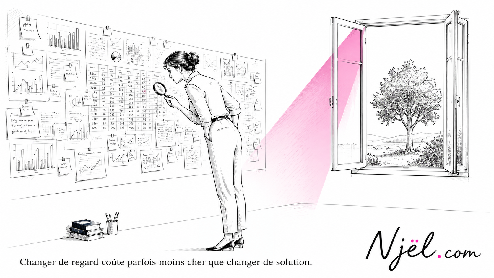 Une scène d'observation révèle une perspective ignorée.