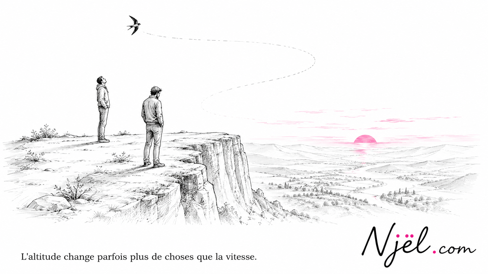 Une hirondelle révèle qu'un autre point de vue existe.